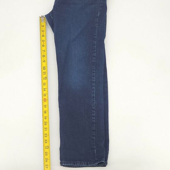 Levi's 514 Jeans Mens 34x30 Dark Blue Wash Denim Straight Leg Everyday Normcore - Picture 6 of 8